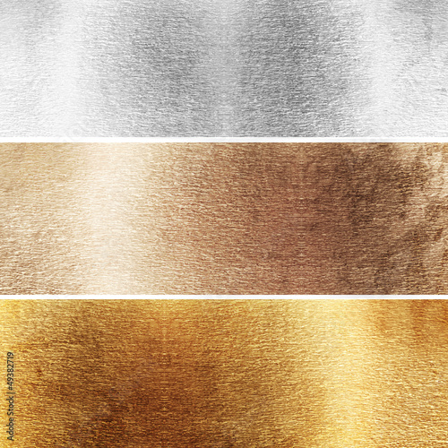 Aluminium, brass and copper plates