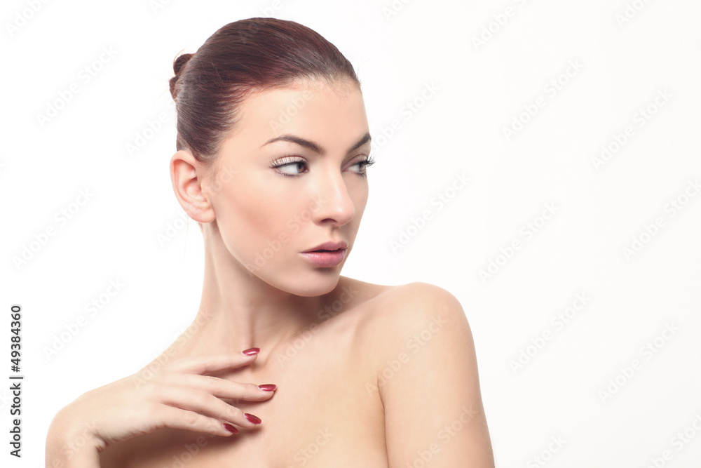 Fresh Image of a Woman on White Fresh Image of a Woman on White