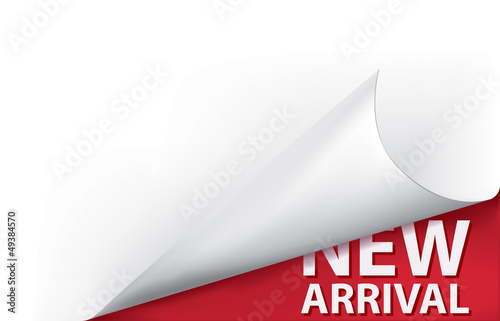 New Arrival Curled Page Corner