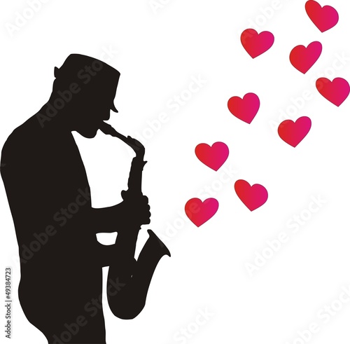 Drawing Saxophonist Hearts