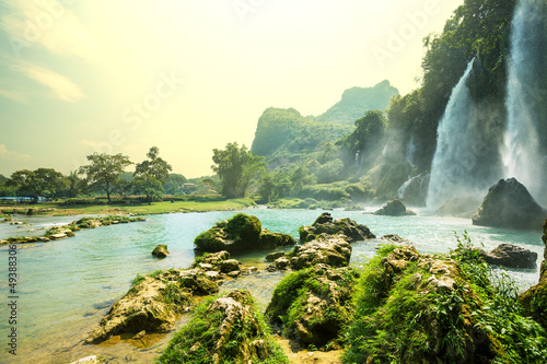 Waterfall in Vietnam photo