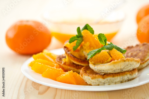 poppy muffins with orange jam