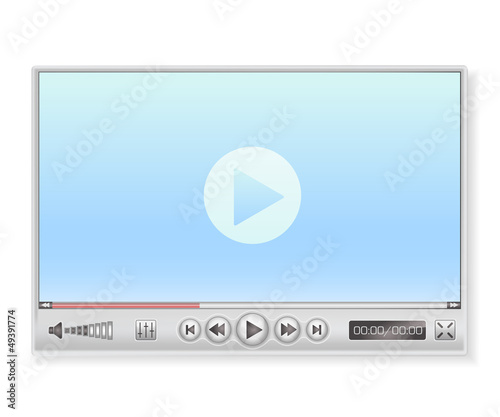 media player in light colors