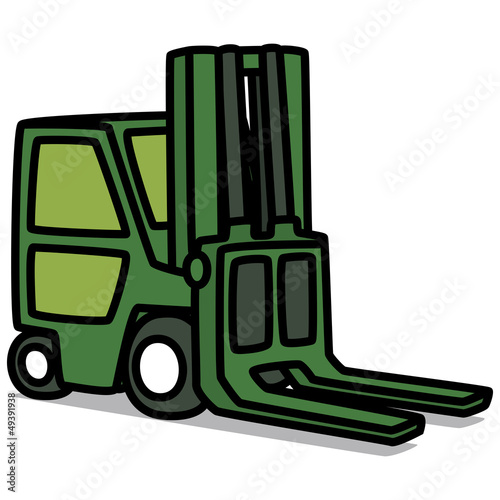 Cartoon Car 79 : Forklift Truck