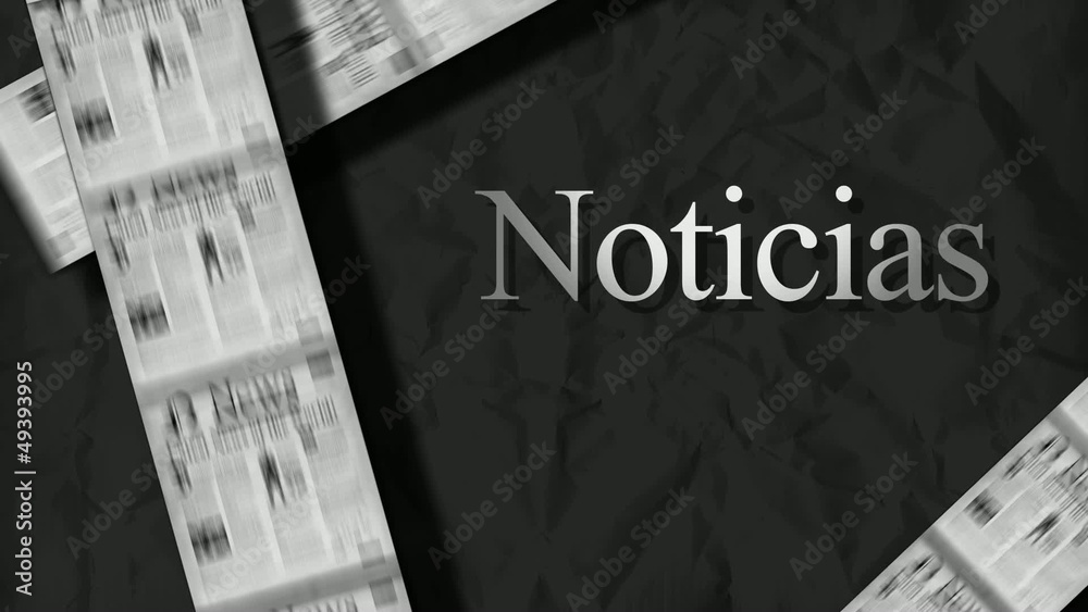 Noticias revista titulares de periódicos animación vídeo