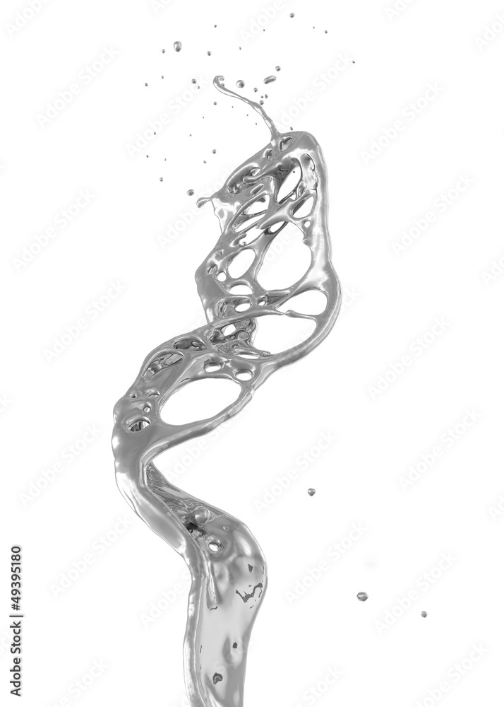 abstract silver splash abstract silver splash