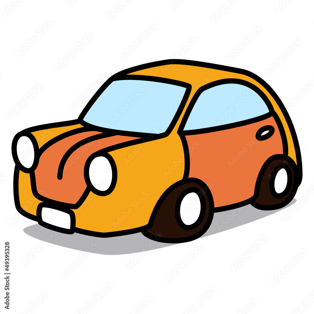 Orange Car Clipart