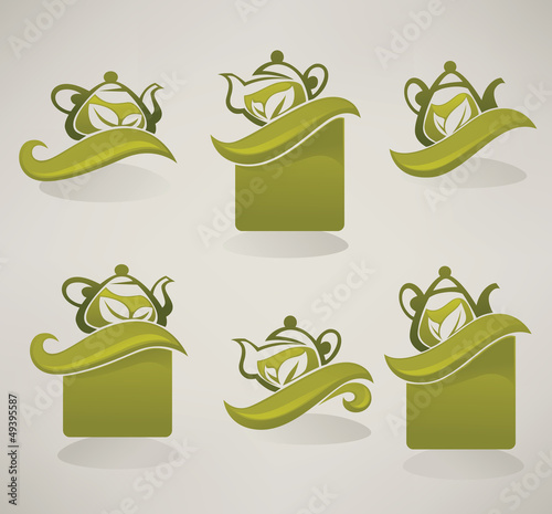 vector collection of eco drinks labels and stickers