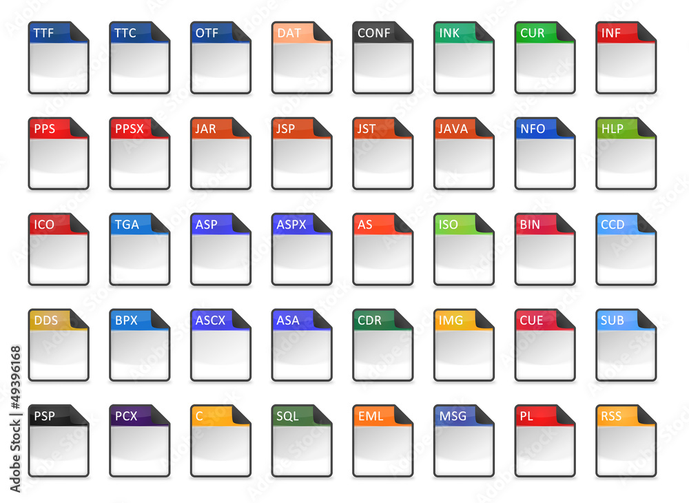 Filetype Icons - Design ''Kapiku Blank'' - Set 3