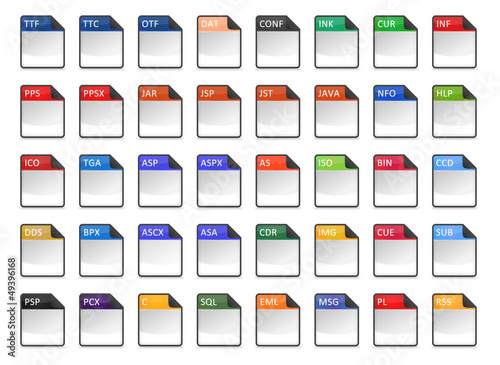 Filetype Icons - Design ''Kapiku Blank'' - Set 3 photo