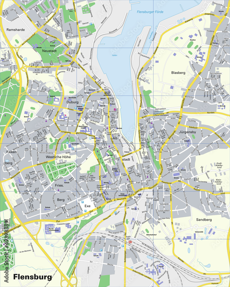 Naklejka premium City_Flensburg