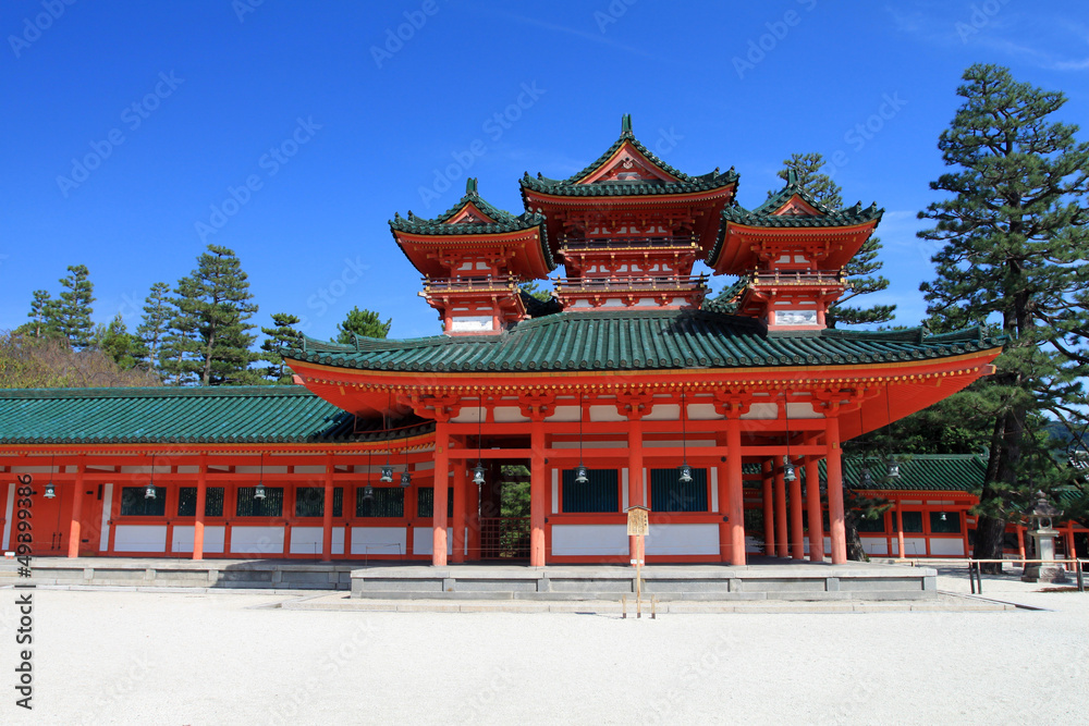 Heian Shrine, Kyoto, Japan..