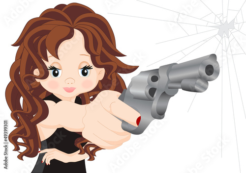 Girl with guns