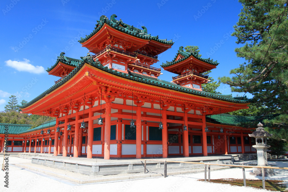 Heian Shrine, Kyoto, Japan..