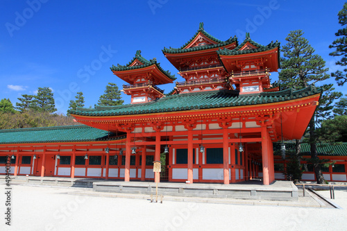 Heian Shrine, Kyoto, Japan..
