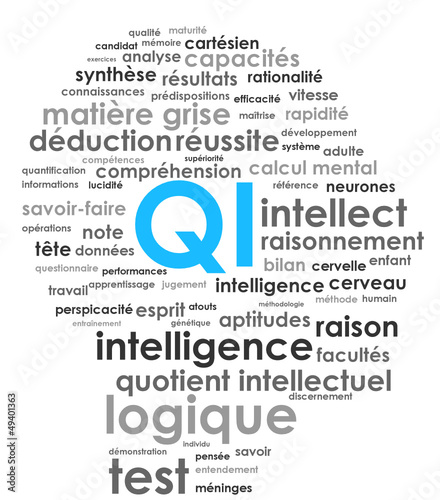 Nuage de Tags "QI" (intelligence cerveau test logique génie)