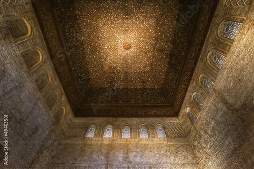 Interior Wall and Ceiling Decoration of Main Hall Alhambra