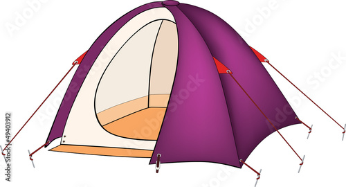 Violet tent