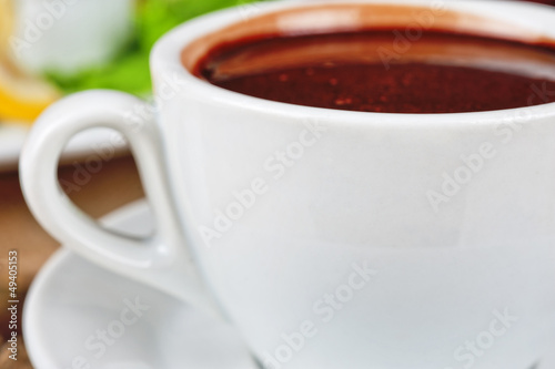 Deliicous coffee closeup