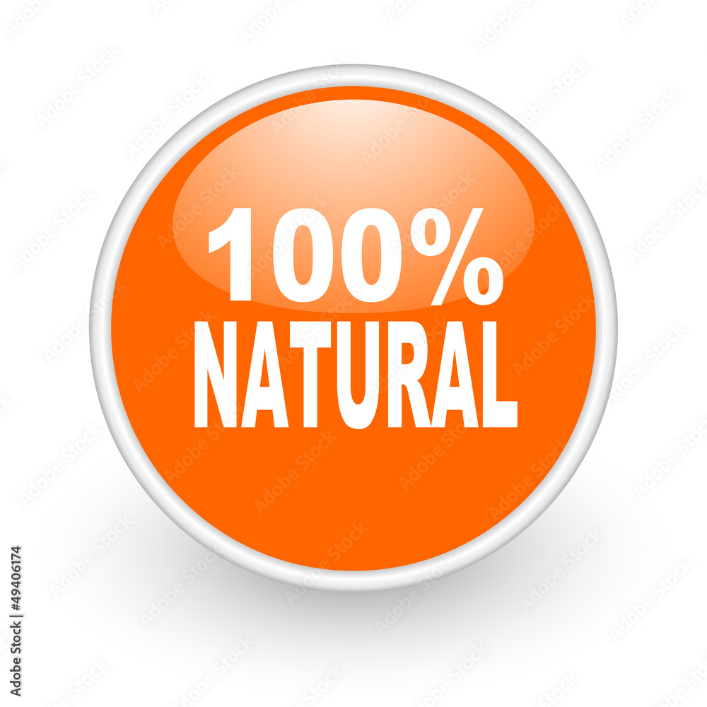 natural orange circle glossy web icon on white background natural orange circle glossy web icon on white background