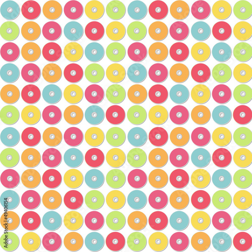 Pattern of colorful CD. Vector design.