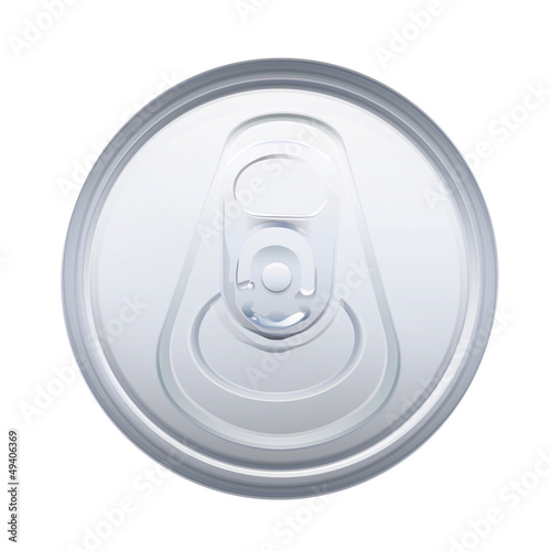 Tin on top. Vector design.