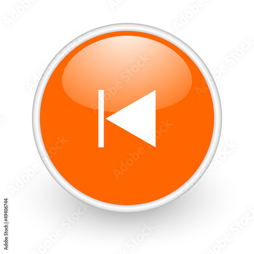 prev orange circle glossy web icon on white background Free Download prev orange circle glossy web icon on white background - GFXLoad