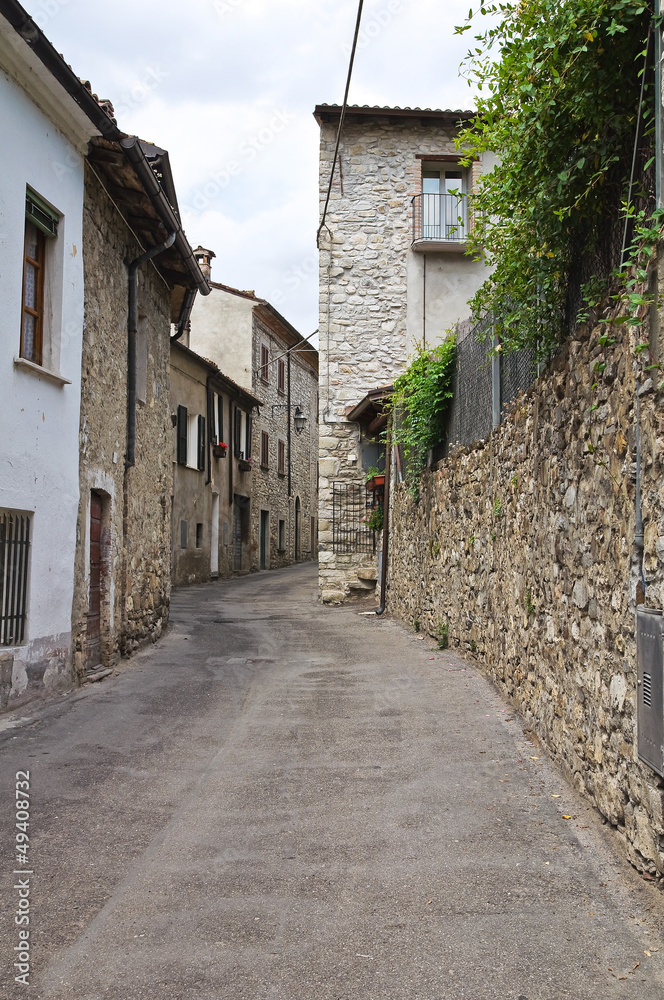 Alleyway. Bobbio. Emilia-Romagna. Italy. Alleyway. Bobbio. Emilia-Romagna. Italy.