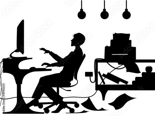 man at the computer