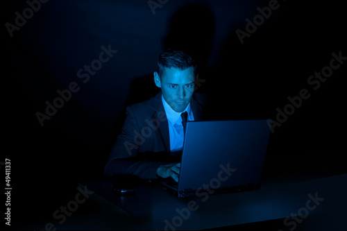 dark computer photo