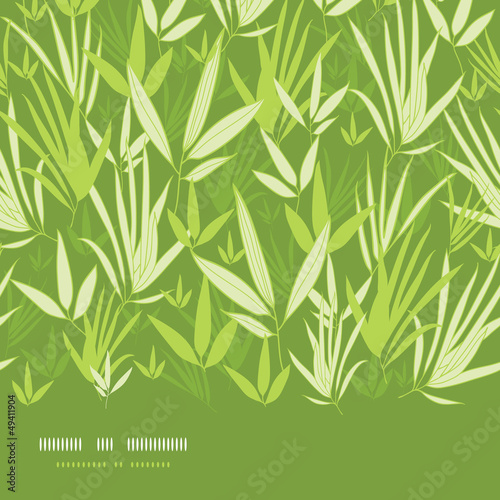 Fototapeta Naklejka Na Ścianę i Meble -  Vector bamboo branches horizontal seamless pattern background