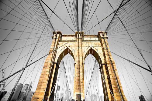 The Brooklyn bridge, New York City. USA. #49411947
