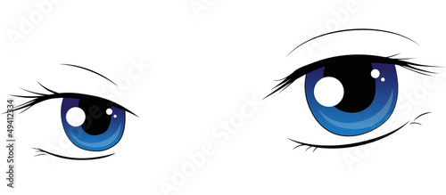 Manga Augen sanft