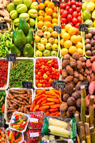 Photography Fruit market in Barcelona, Spain