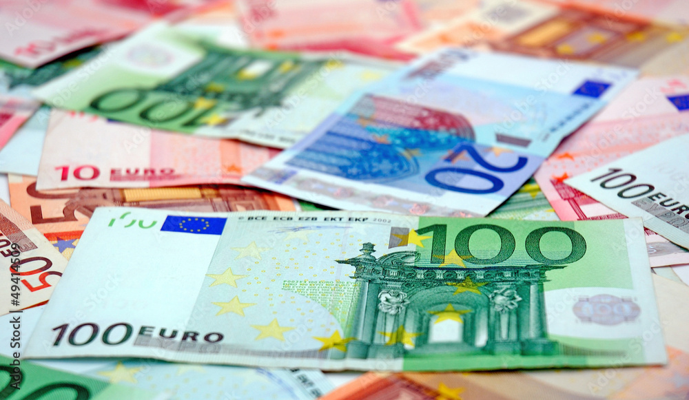 Euro banknotes as a background Euro banknotes as a background