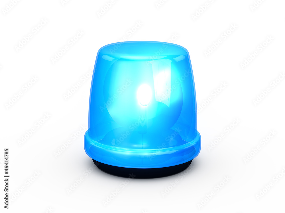 Fototapeta premium Flashing Light Blue