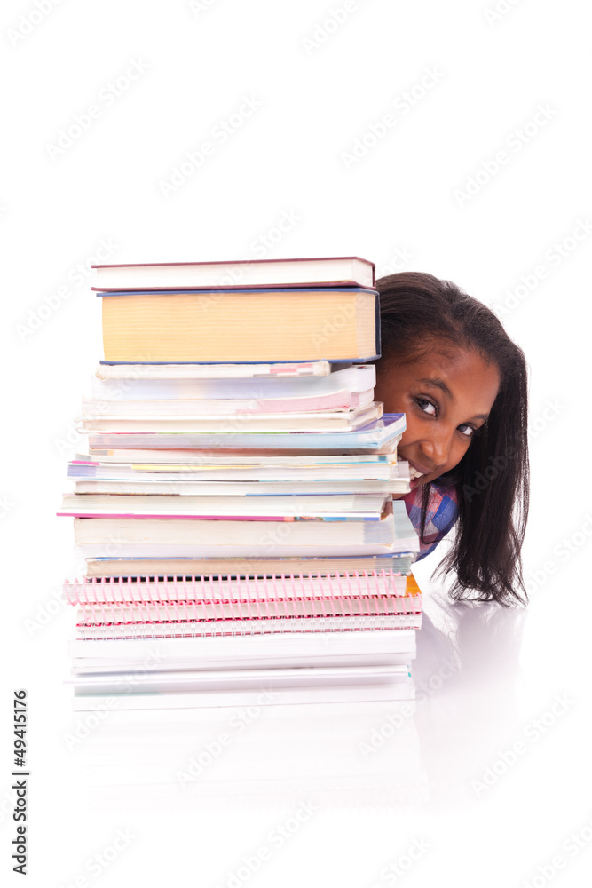 young african Student isolated on white background young african Student isolated on white background
