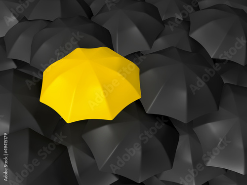 Difference of Yellow Umbrella