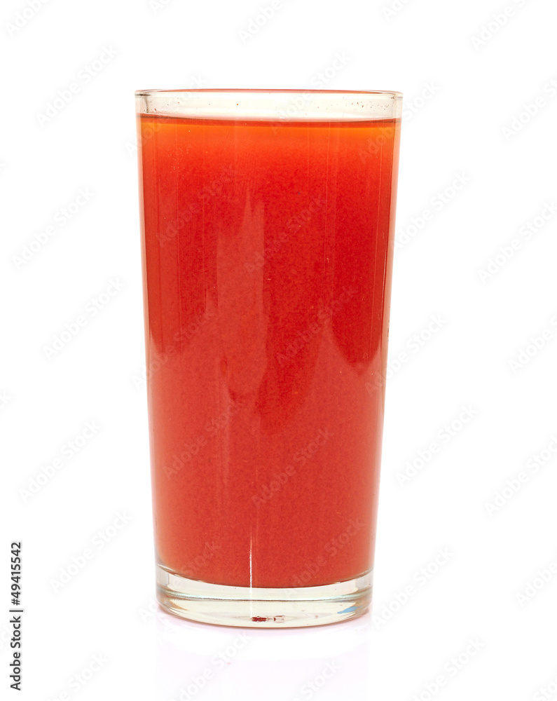 Tomato juice isolated on white Tomato juice isolated on white