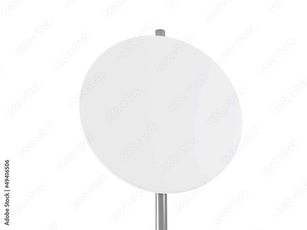 Obraz premium Rounded Road Sign