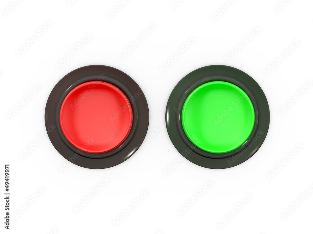 Red and Green Buttons Red and Green Buttons