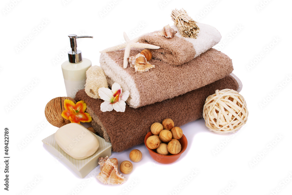 Towels and spa set Towels and spa set