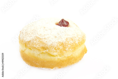 Colorful donut isolated on white background