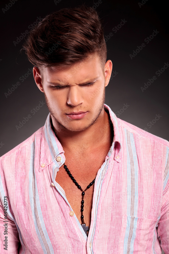 Obraz premium casual man being upset