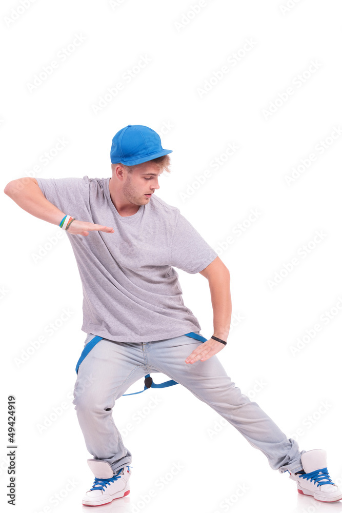 dancer posing in slide position dancer posing in slide position