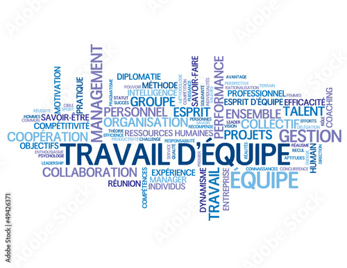 Nuage de Tags "TRAVAIL D'EQUIPE" (esprit équipe management) Stock Vector |  Adobe Stock