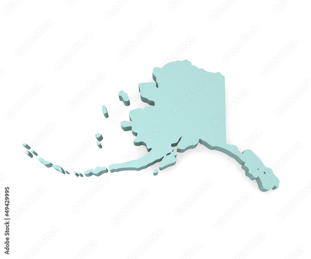 Alaska 3d map Alaska 3d map