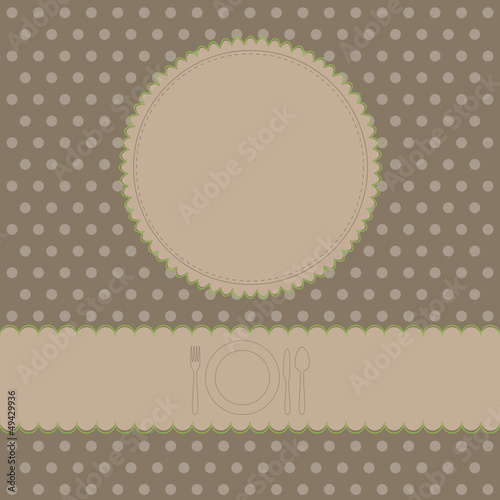Menu marrone-verde