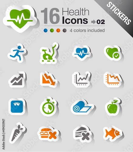 Stickers - Health and Fitness icons