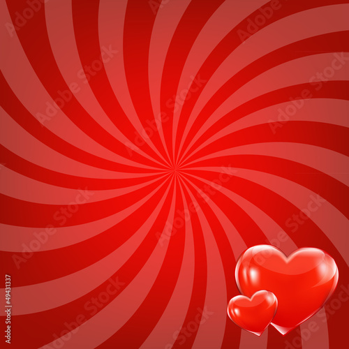 Red Beams And Hearts